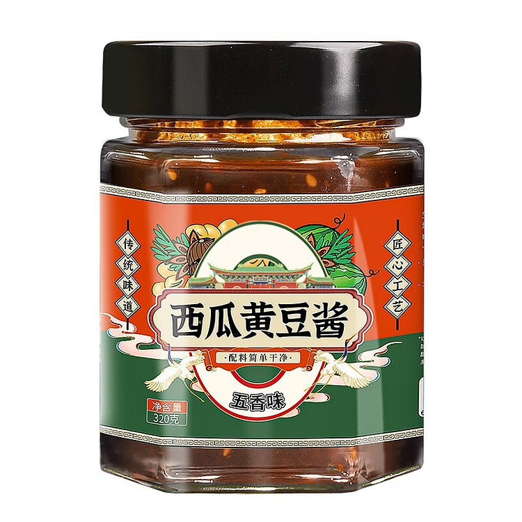 Biandupu Watermelon Soy Bean Paste 320g 1 bottle