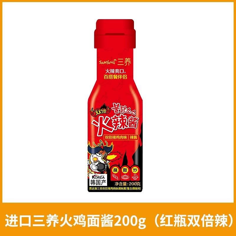 Double spicy red bottle South Korea’s three-raised turkey noodle sauce 200 g