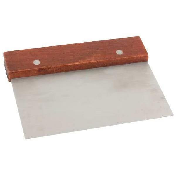 Dough Scraper, Steel/Wood, 6-1/2 In 2 lb
