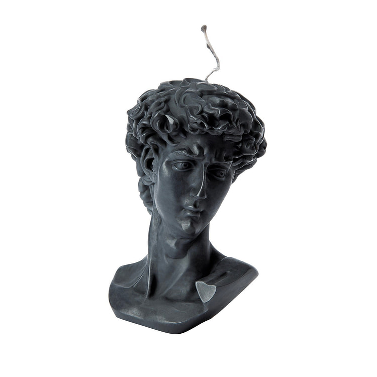 Home Scented Candle, Davidgypsum Portrait - Blue 1 each