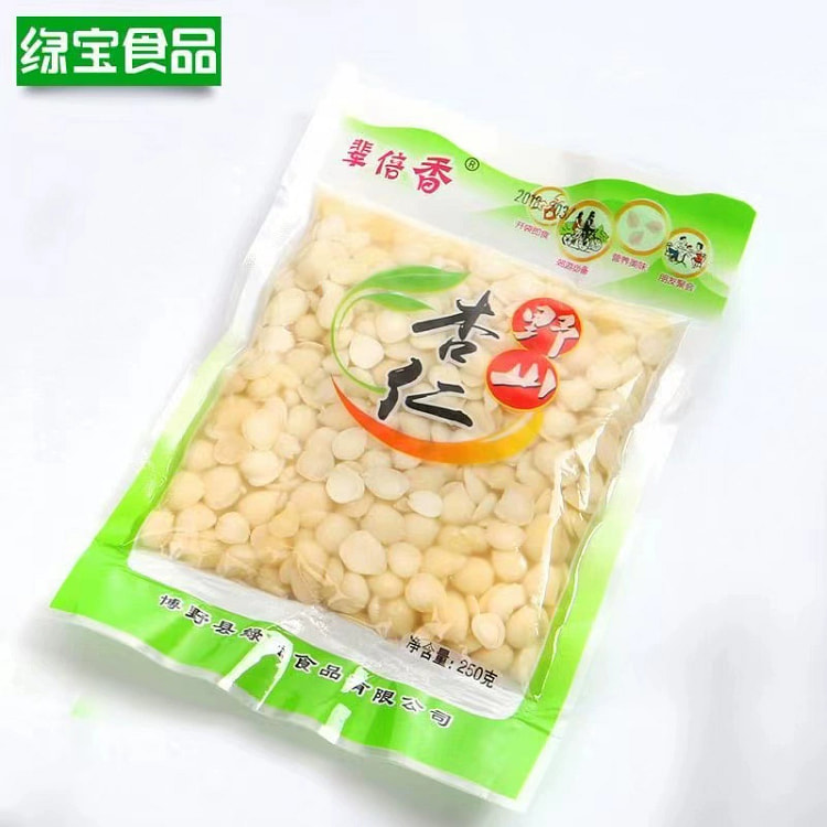绿宝山杏仁传统脱苦工艺盐水杏仁拌凉*1袋
