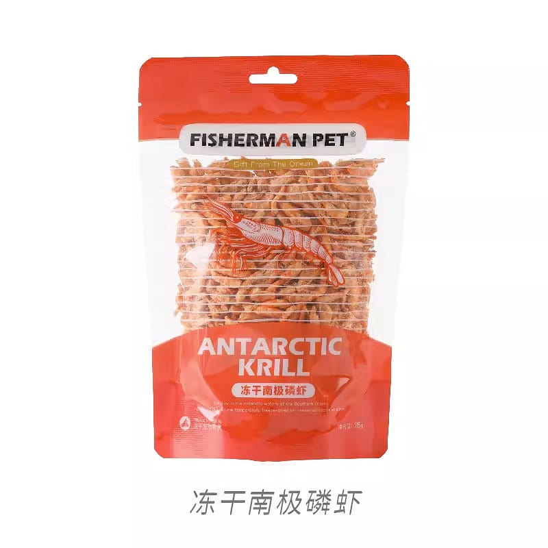 Pet Treats FISHERMANPET Cat and Dog Treats – Freeze-Dried Antarctic Krill 35 g
