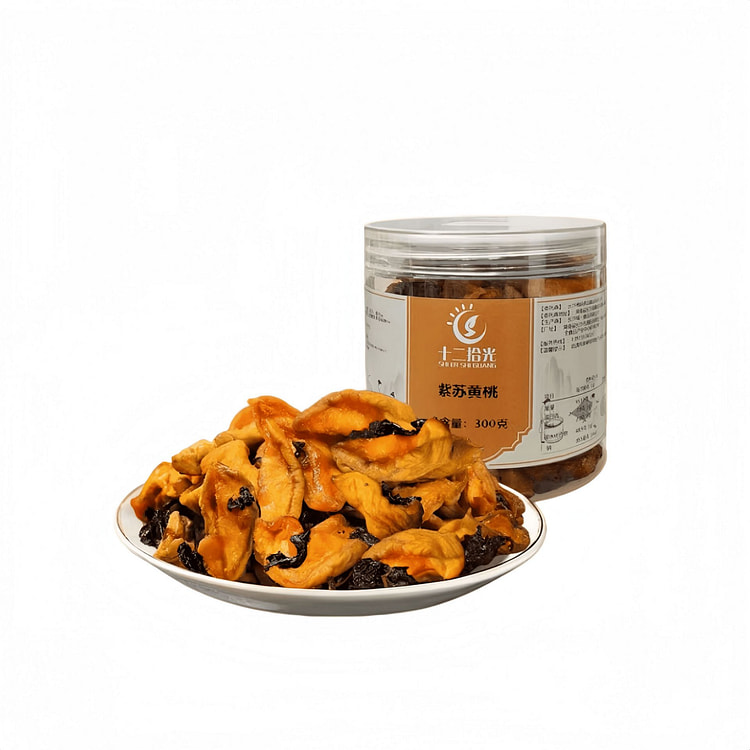 Perilla Dried Yellow Peach 300g*1 Bottle 300 g