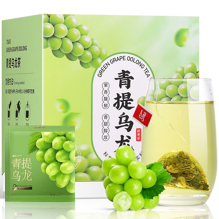 青提乌龙茶 葡萄乌龙冷泡茶 花果茶茶包10包/盒 30 克