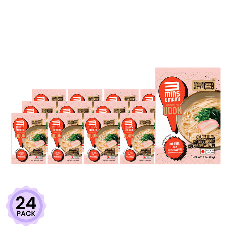3 Min Umami Microwavable Udon 3.5 oz*24 pack