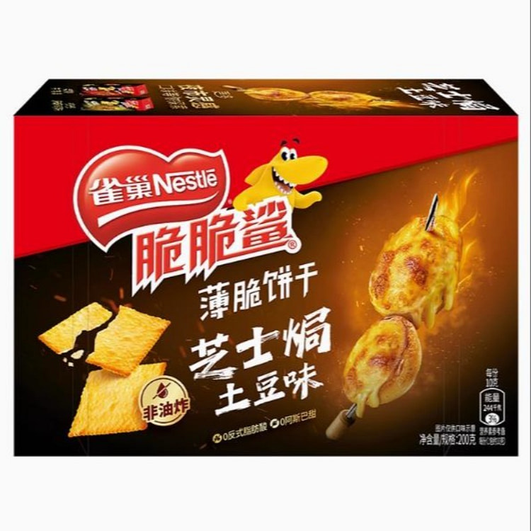 雀巢 脆脆鲨 薄脆饼干芝士焗土豆 200g