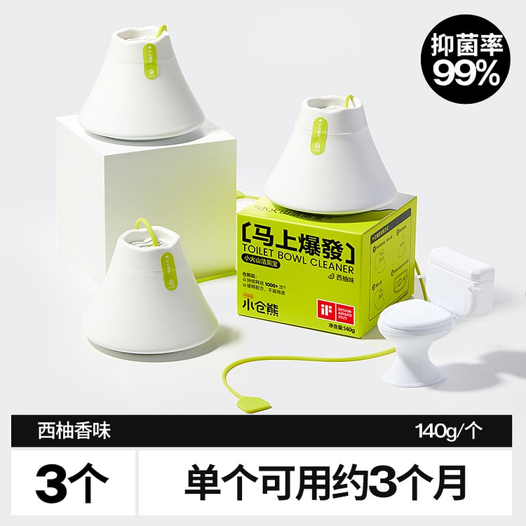 小仓熊 小火山洁厕宝 140g*3个 1 份