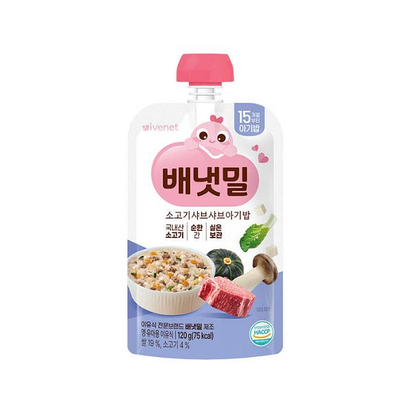 Baby Wheat Meat Shabu2x Baby Rice 120 g