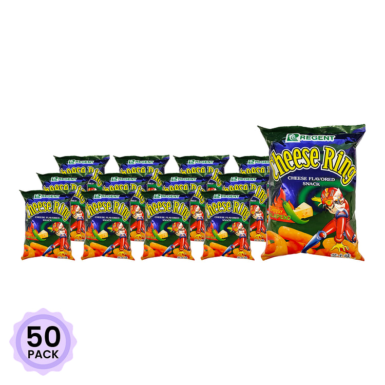 Regent Cheese Ring Snack Cheesy Jalapeno 60 克*50 包