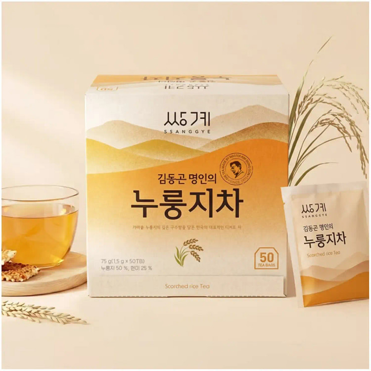 SSANGGYE Nurungji Scorched Rice Brew, 50 Bags 1 box