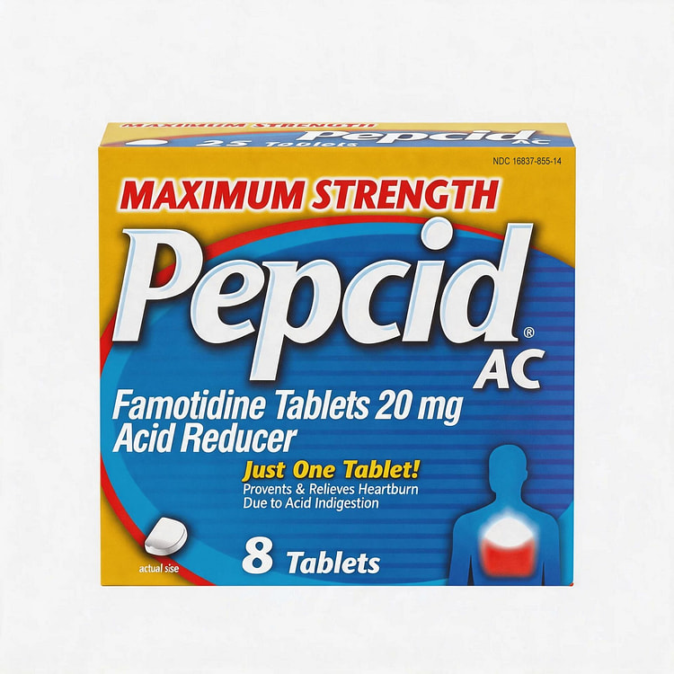 Pepcid AC Maximum Strength Famotidine 20mg 8ct 1 each