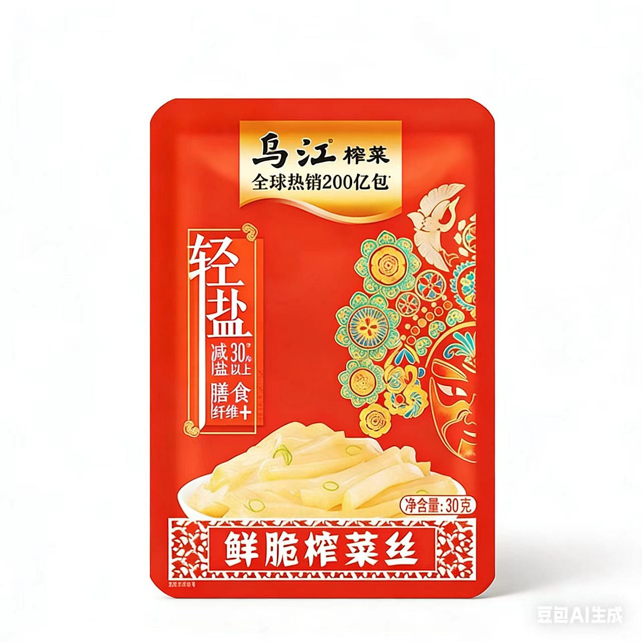 Wujiang Lightly Pickled Mustard Strips 30g*5 5 pack