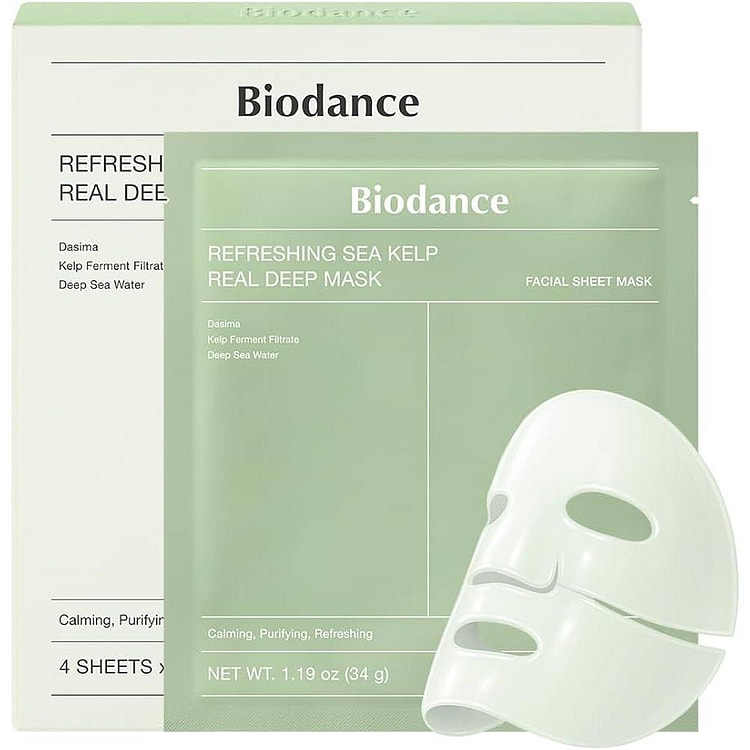 BIODANCE Refreshing Sea Kelp Deep Mask 4 Sheets 1 each