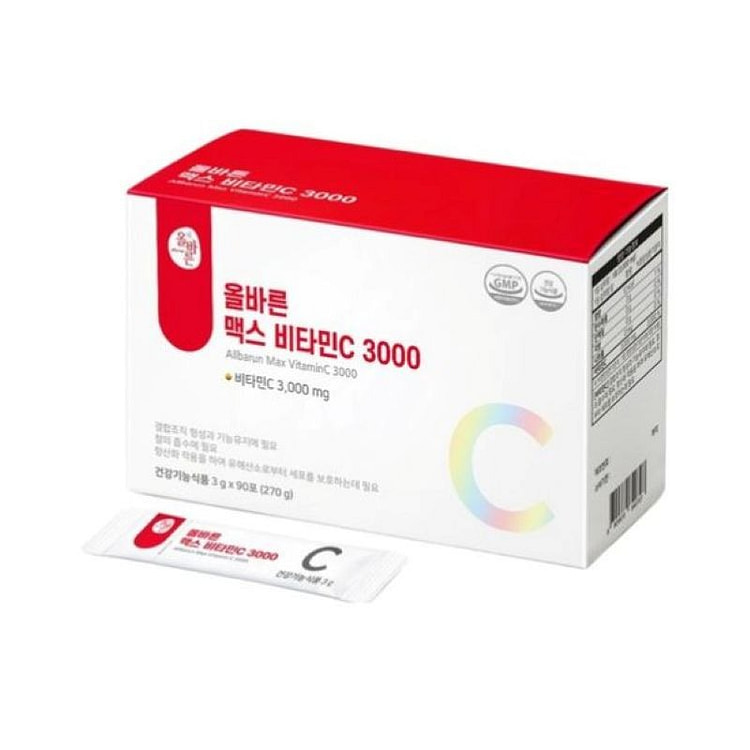 Allbarun Health Max 维生素 C 3 克