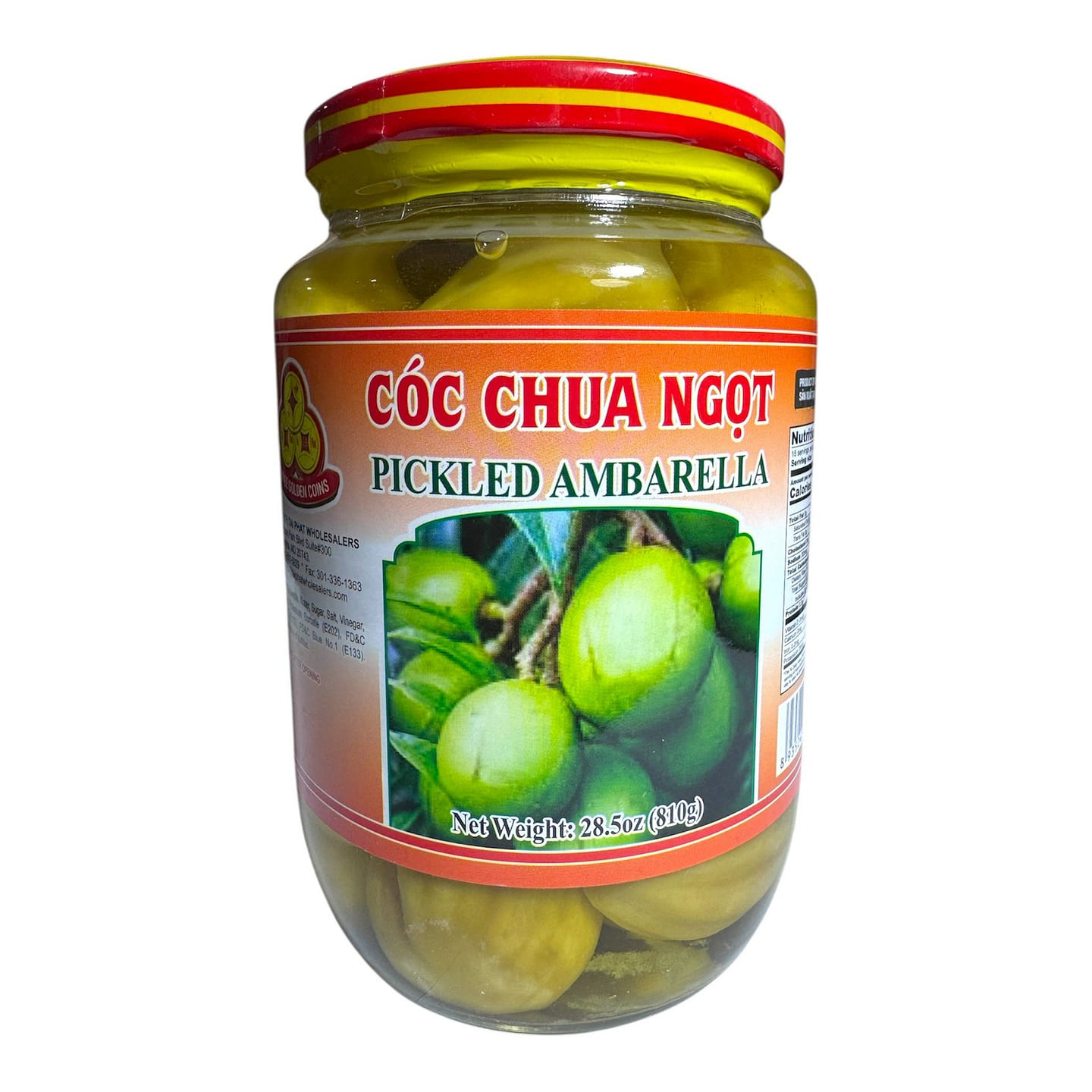 Pickled Ambarella Coc Ngam Chua Ngot (large jar) 810 g
