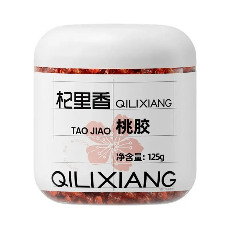 杞里香桃胶精选无杂质配皂角米雪燕食用125g*1罐 125 克