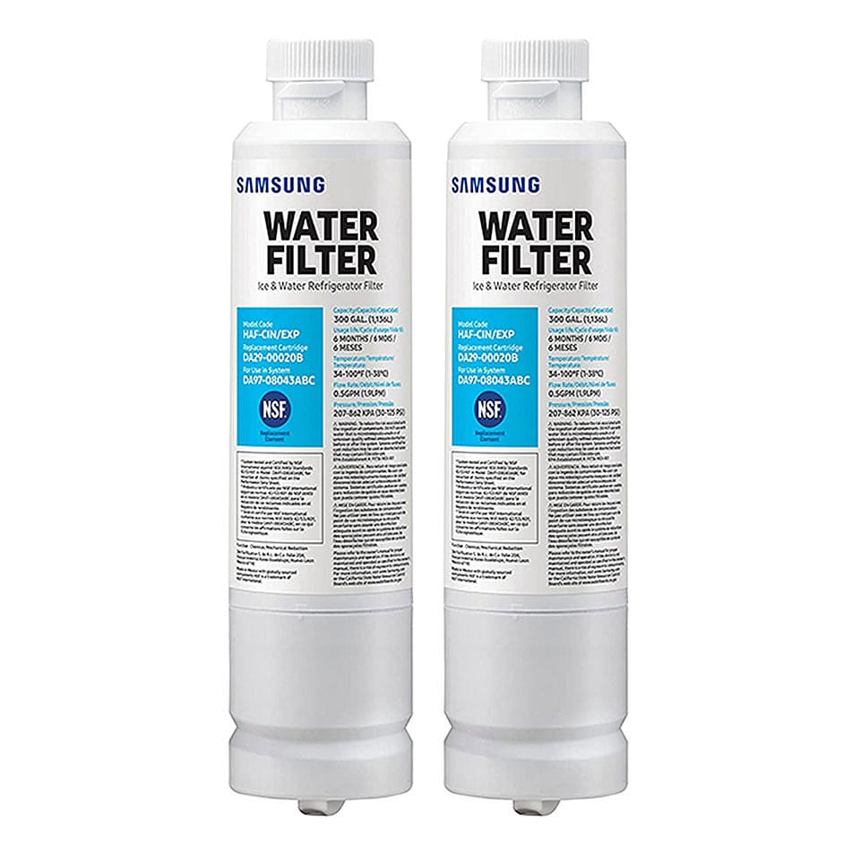 2-Pack Samsung DA29-00020B Replacement Ice and Water Refrigerator Filter 1 lb