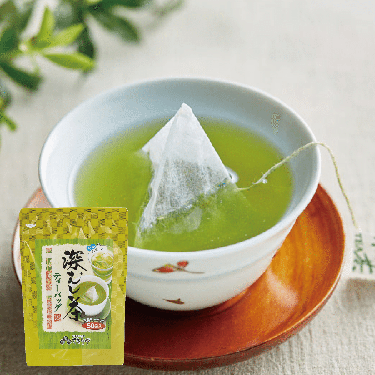 Chikiriya – Fukamushi Sencha (Deep-steamed Green Tea) – Tea bags – 3.53oz 1 each
