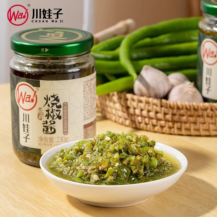 川娃子炭烧烧椒酱虎皮青椒农家剁椒拌饭拌面230g