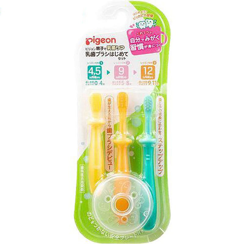 PIGEON Baby Teeth Toothbrush Set 1 each