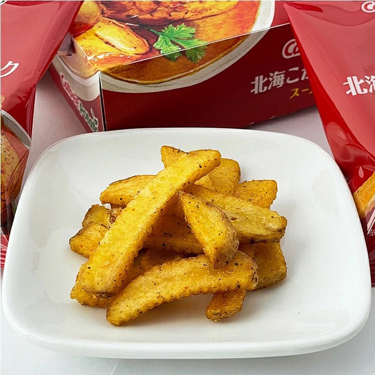 Calbee Hokkaido Limited Edition Hokkai Kogane Sticks Soup Curry Flavor 6 ba