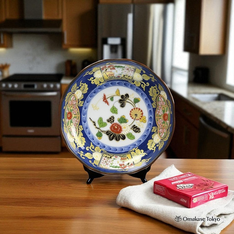 有田烧 古城伊万里 八角盘 MonogoImari