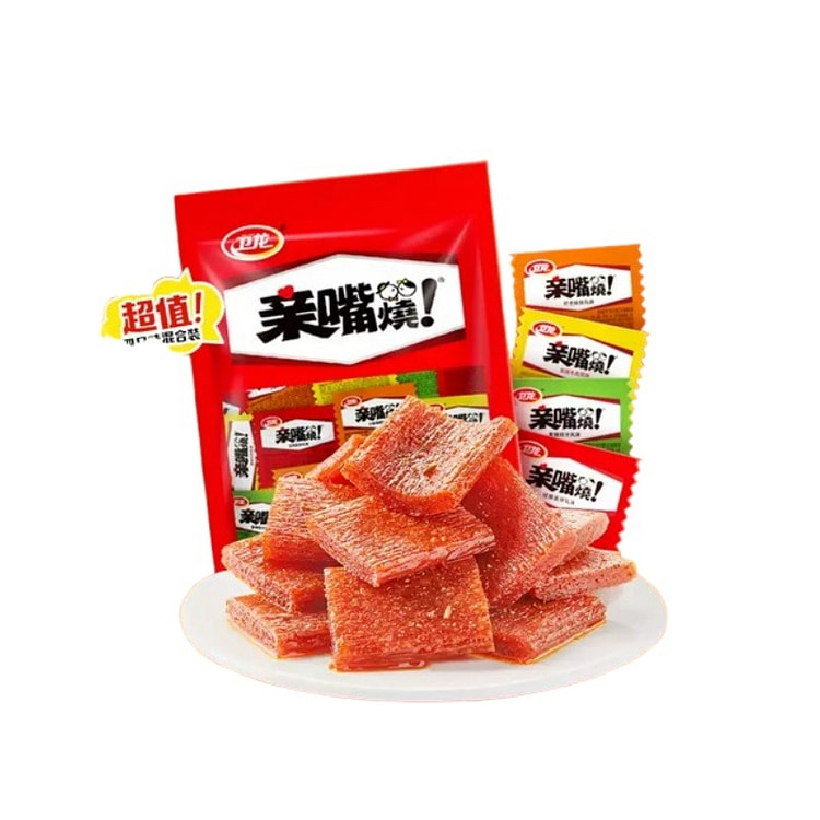 亲嘴烧770g混合口味辣条网红休闲小零食便携 10 包
