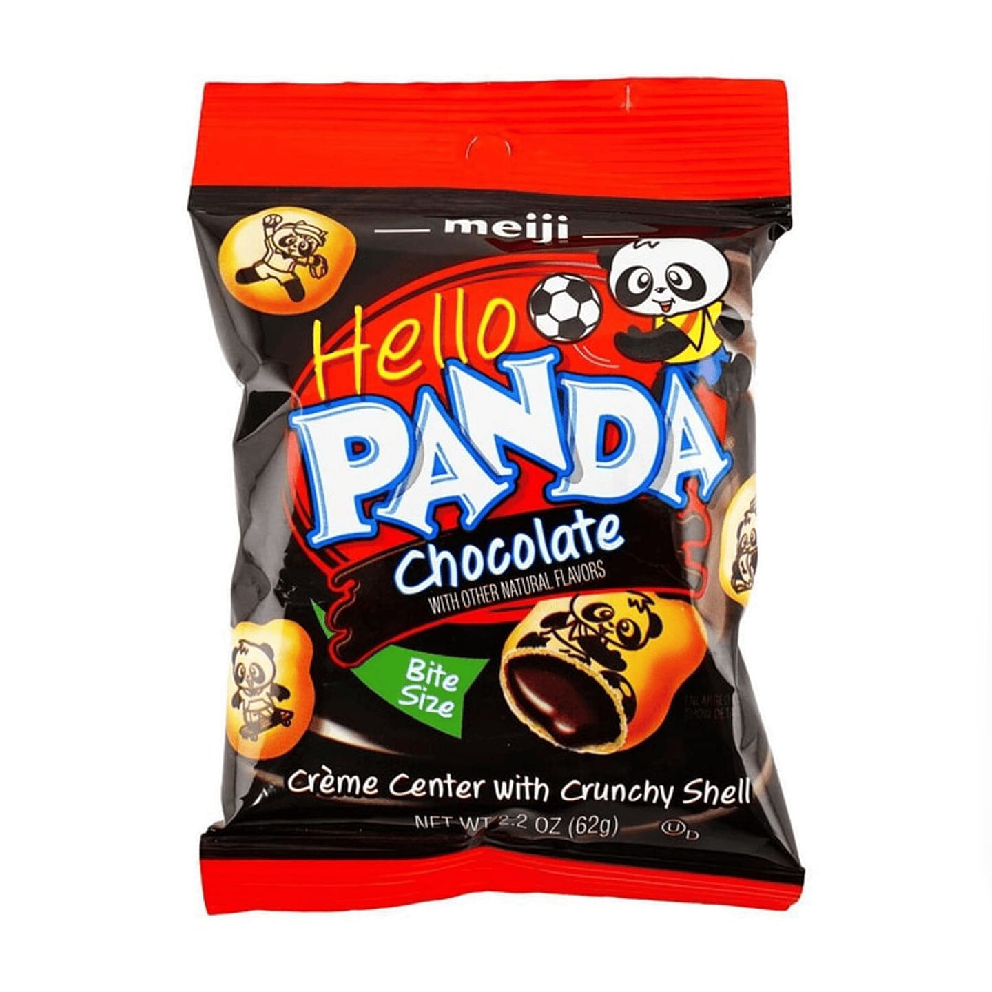 Meiji Panda Chocolate Cream Filled Biscuits 62g 1 each