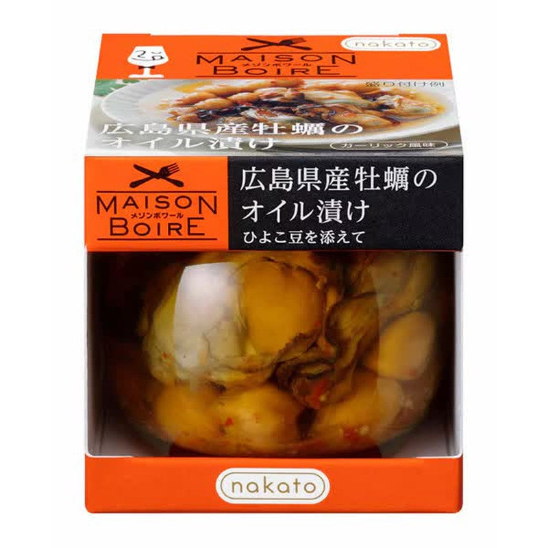 Nakato Hiroshima Oysters with Chickpeas in Oil 90g 1 phần