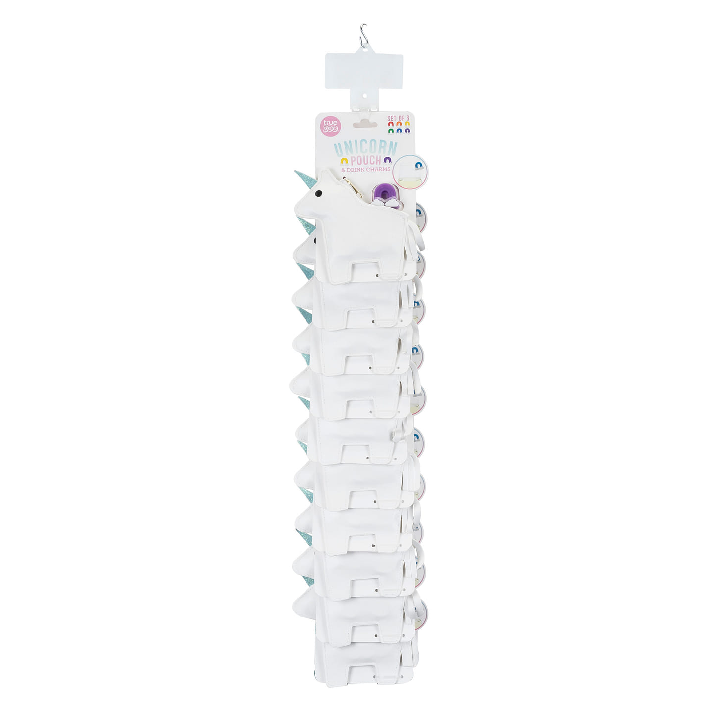 Unicorn Pouch Filled with Rainbow Charms – Clip Strips 1 each