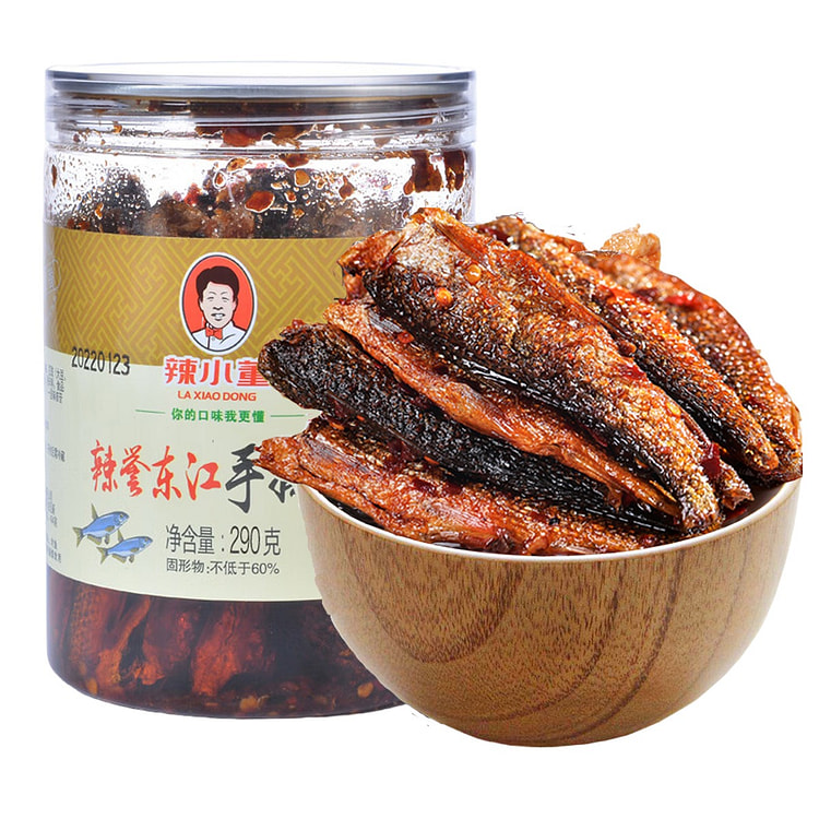 辣小董 东江手撕鱼  湖南特产小鱼干熏鱼 290g