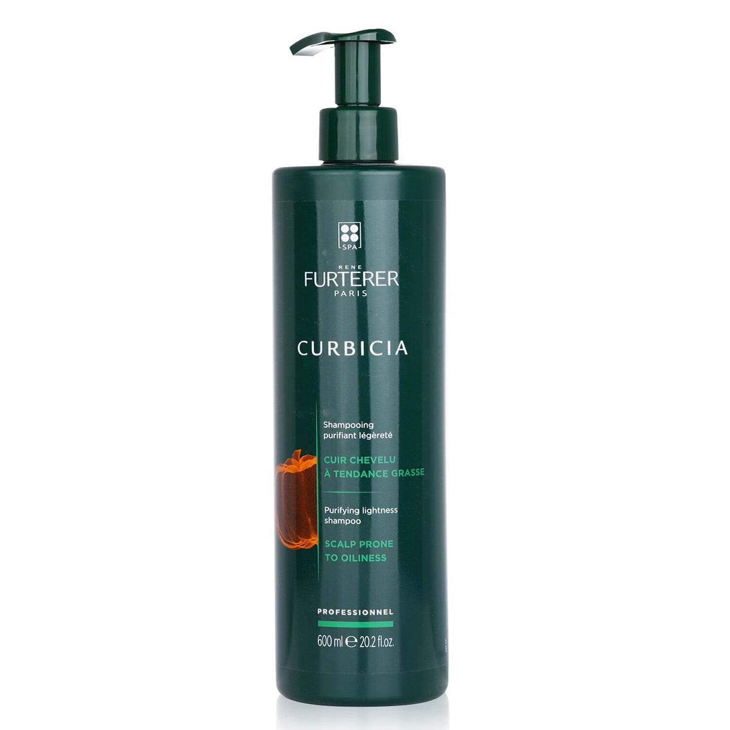 Rene Furterer Curbicia Purifying Lightness Shampoo – Scalp Prone to Oiliness (Salon Size) 600ml/20.2oz 600 ml