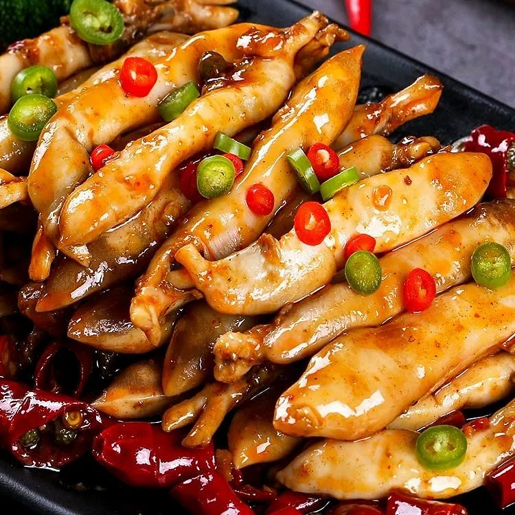 100g of spicy razor clams