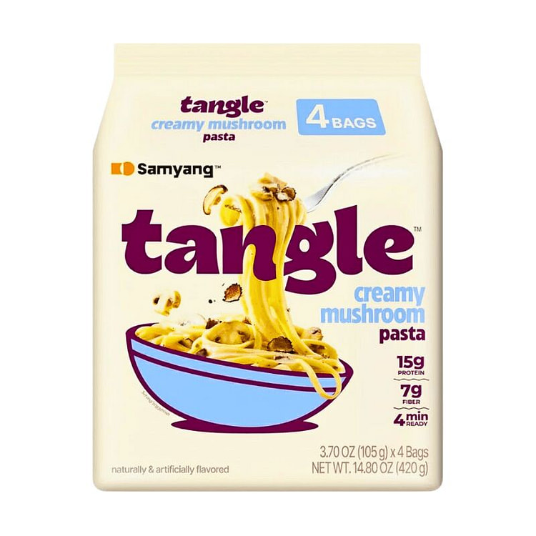 [SAMYANG] Tangle Creamy Mushroom Pasta - 4 x 105 g