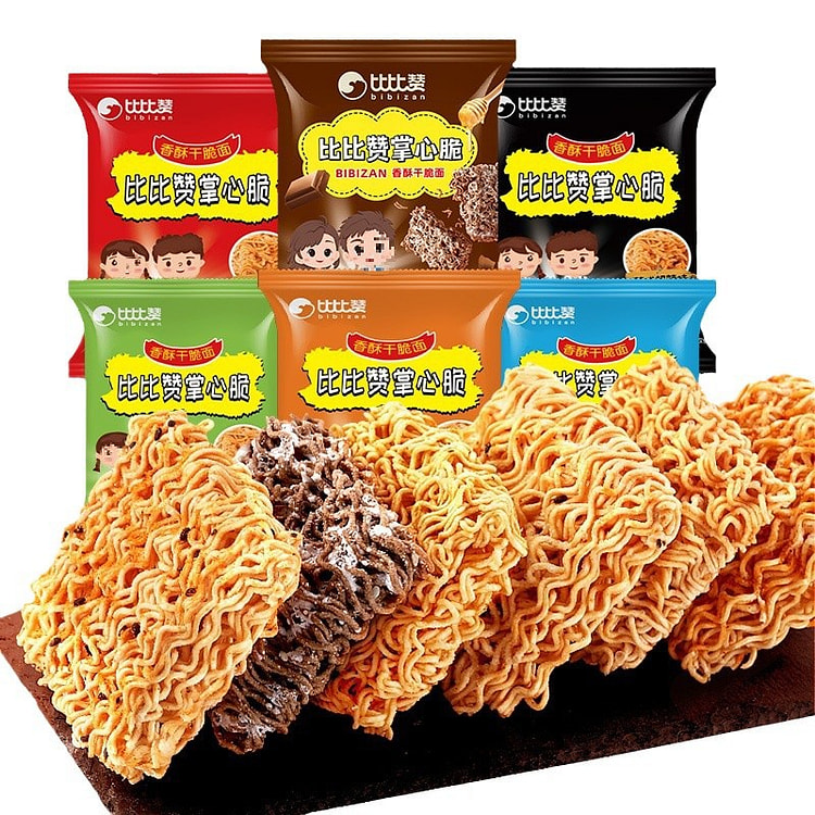 Bibizan Crunchy Snacks - Cilantro Flavor (Instant Noodle Snack)
