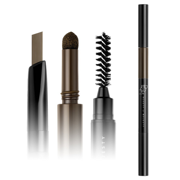 BOM 3IN1 TRIPLE EDGE EYEBROW #02 DARK BROWN 0.2 g