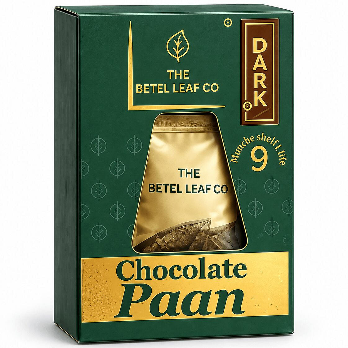 The Betel Leaf Co. Paan Chocolate Triangle-DARK 4.98 pack