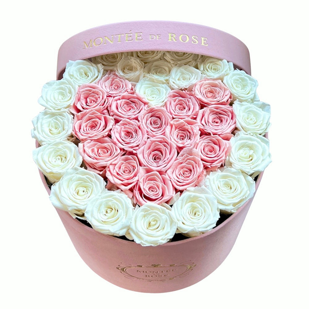 Limited Edition Pink Heart Large Round In Suede PINK SUEDE BOX 1 each