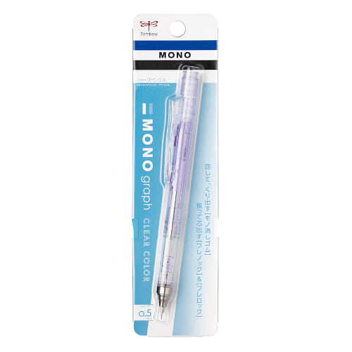 トンボ鉛筆(Tombow) シャープペンシル モノグラフ クリアカラー 0.5mm クリアパープル 1 個