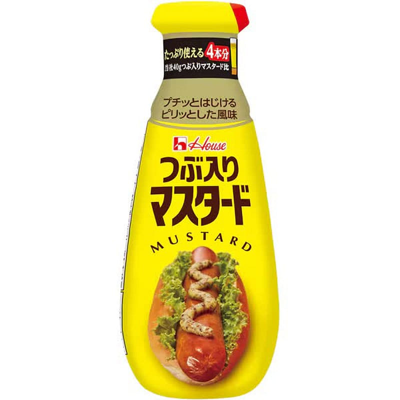 House Foods Mustard with Grains 160 1 each
