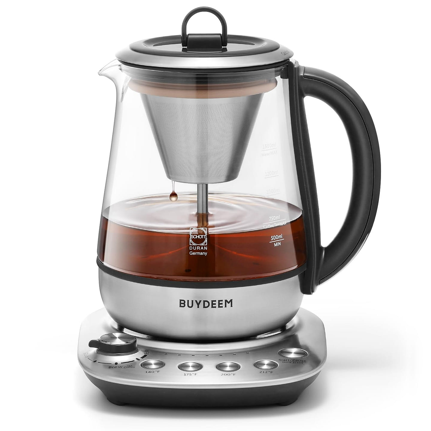 BUYDEEM K1763 Hot Tea Maker, Electric Smart Kettle Coffee Brewer 1 count