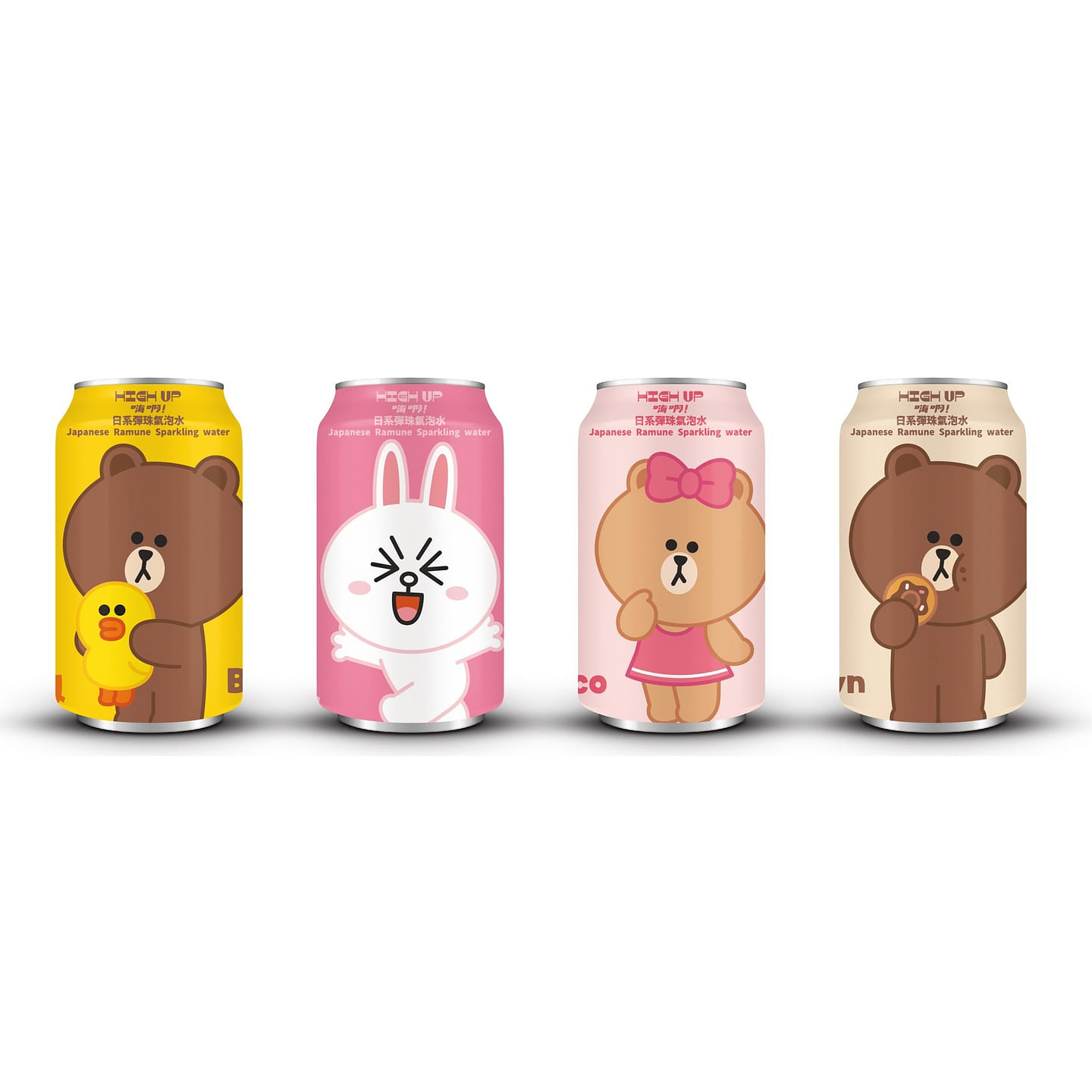 LINE FRIENDS SPARKLING WATER ORIGINAL 4 can