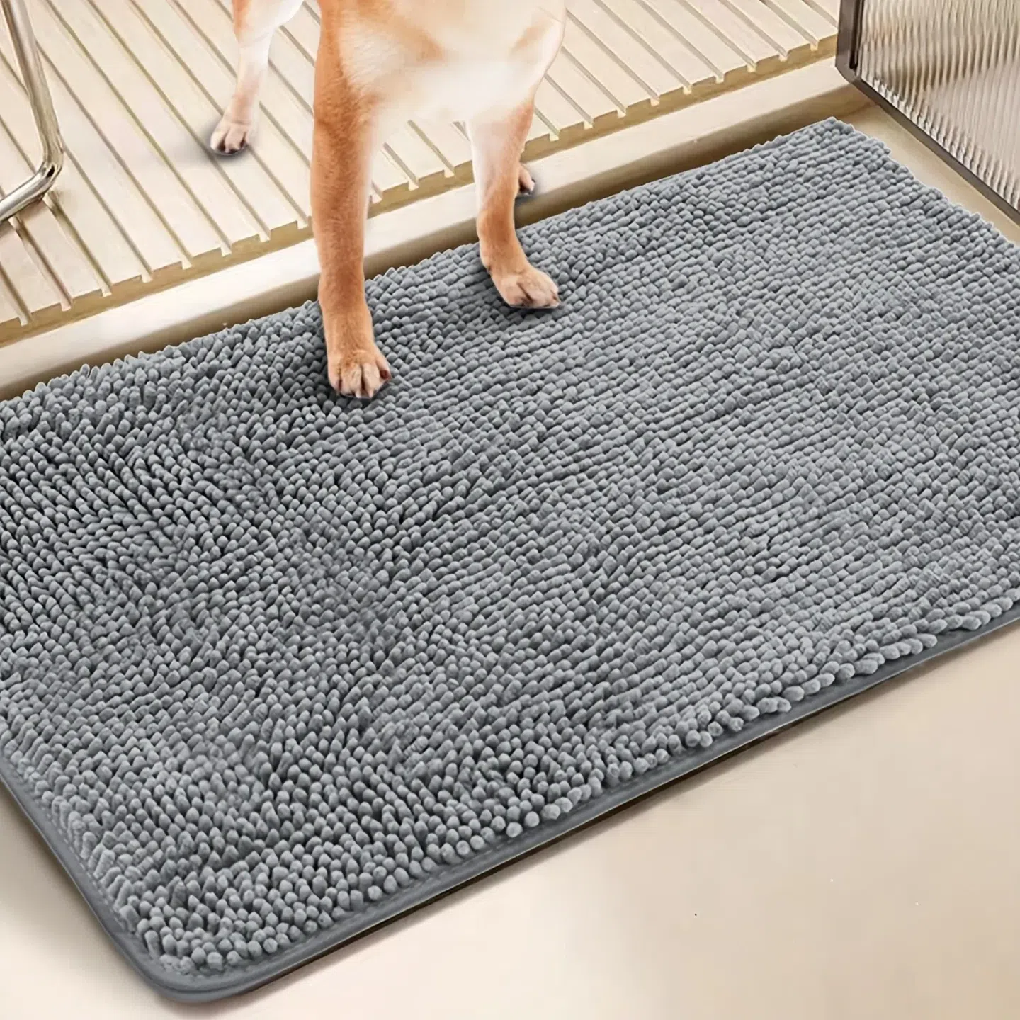 2PACK Absorbent Dog Door Mat For Muddy Paw 2 pack