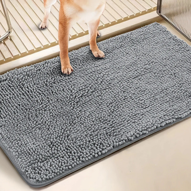 2PACK Absorbent Dog Door Mat For Muddy Paw 2 pack