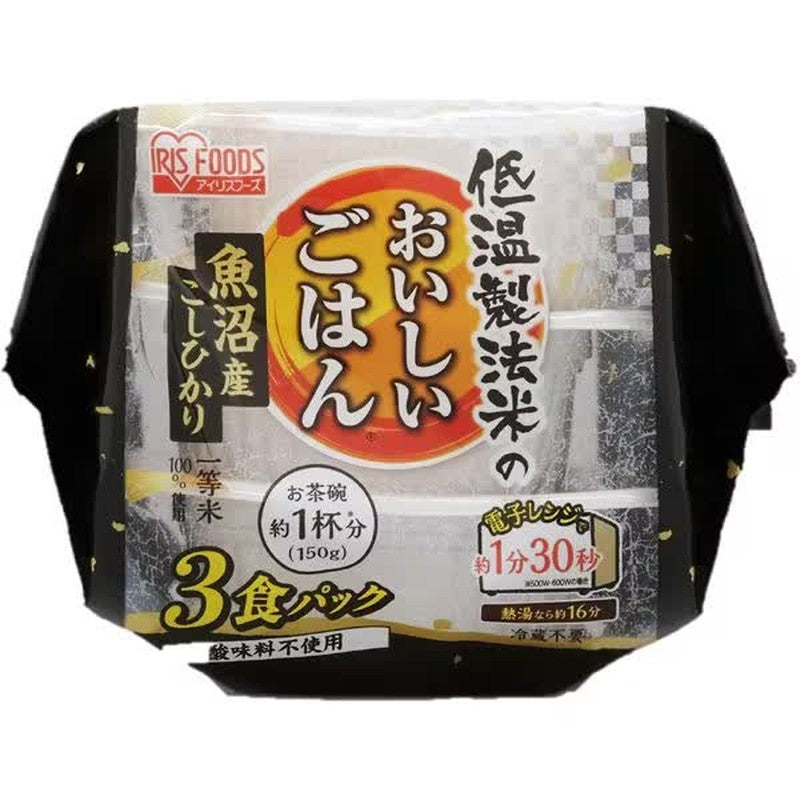 Iris Foods Low-Temp Uonuma Koshihikari 150g*3 1 each