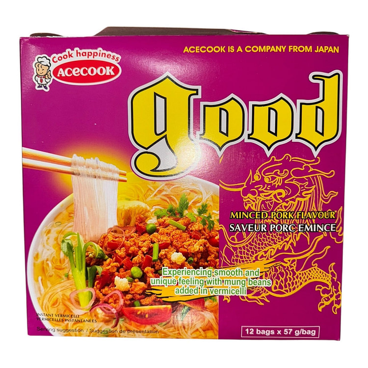 [Acecook] Minced Pork Flavor Mien Goi Vi Thit Bam 57 g*12 pack