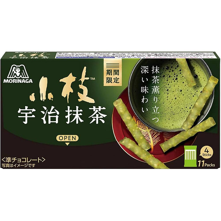 森永制菓 小枝巧克力 双拼抹茶味 44根 1 份