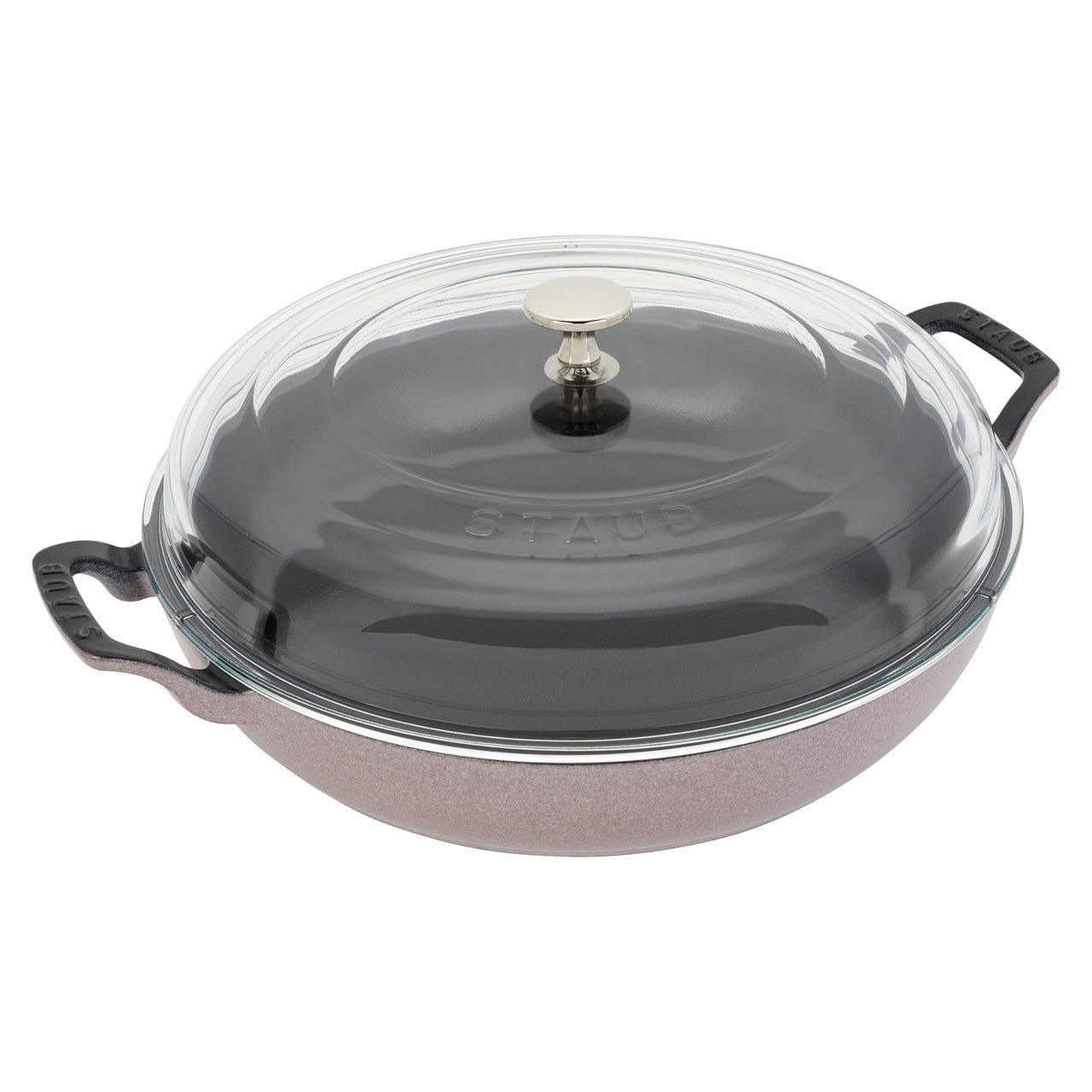 Staub Cast Iron 3.5qt Braiser with Glass Lid Lilac 1 each