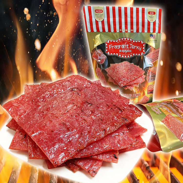 Fire-Grilled Pork Jerky (Orig. Flavor 0.25lb) 4oz 113 g