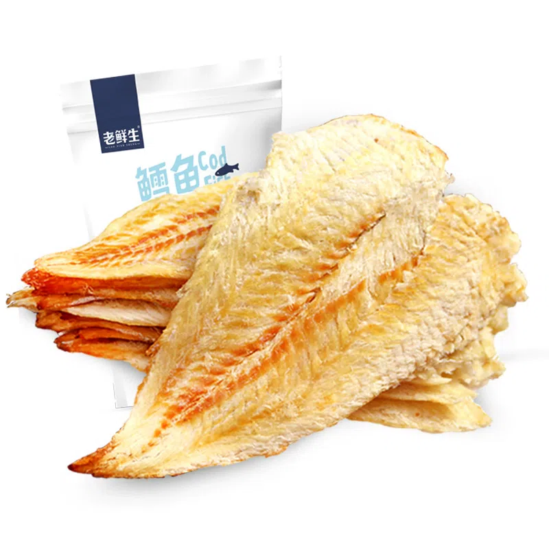 80g * 1 bag of Dalian specialty seafood snacks for pregnant women, including grilled cod fillet with fresh charcoal, and low-fat dried fish 80 g